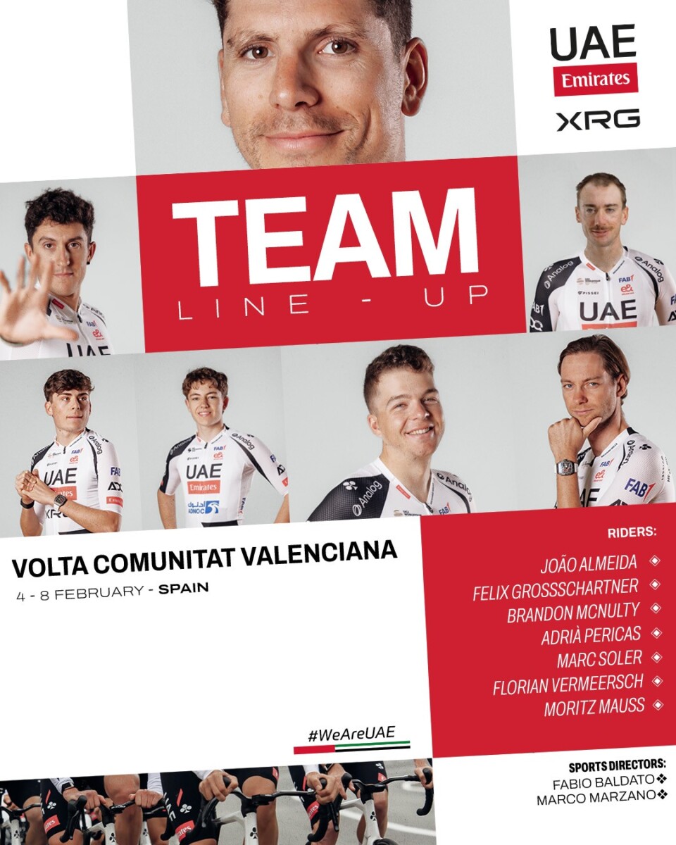 girodociclismo.com.br joao almeida com forte apoio na volta a la comunitat valenciana uae emirates revela time confira o anuncio oficial image