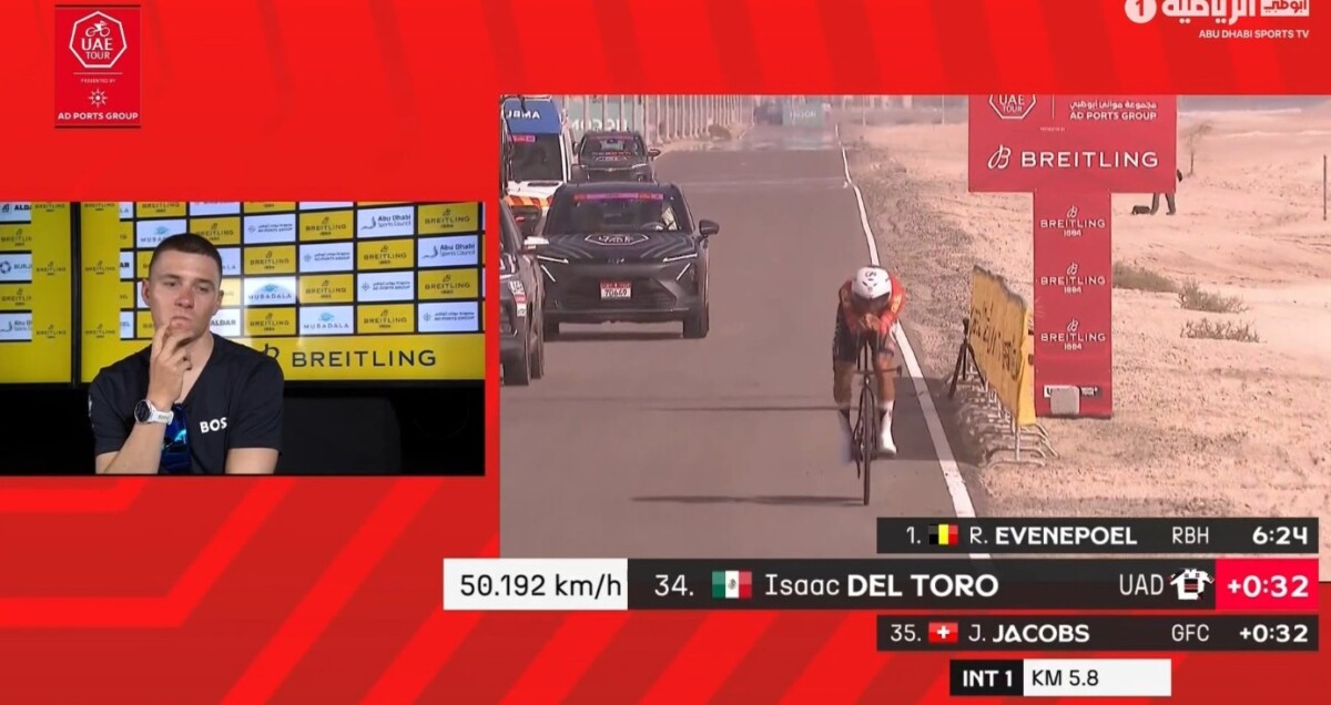 girodociclismo.com.br remco evenepoel vence contrarrelogio e assume lideranca do uae tour confira os resultados e a chegada image 15