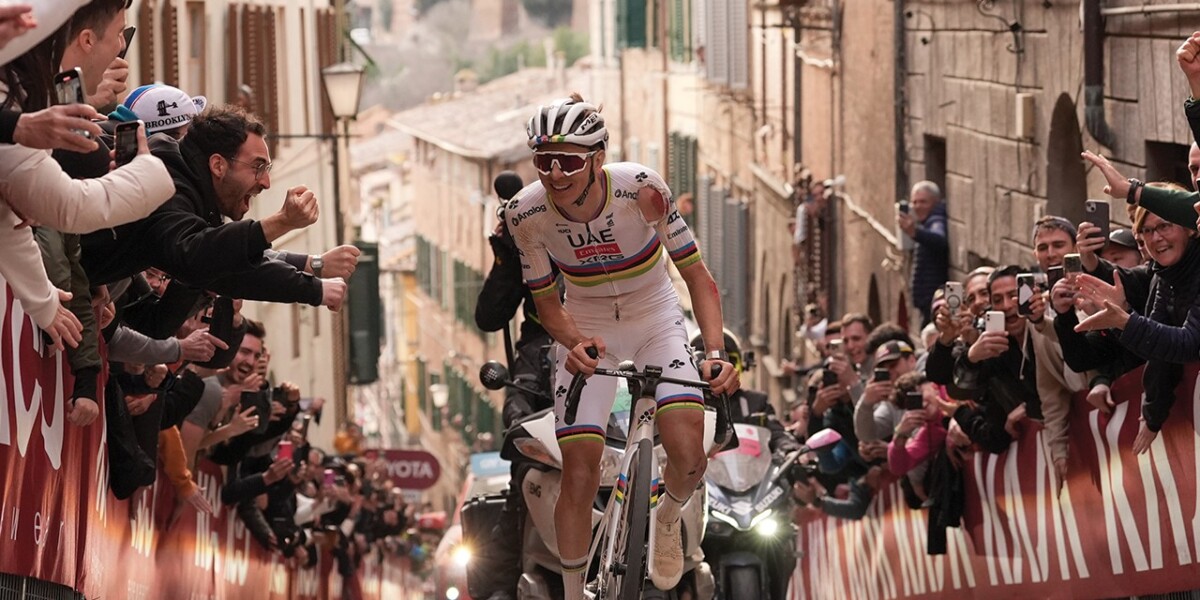 girodociclismo.com.br tadej pogacar sera nome de iconico setor da strade bianche local de ataque historico tera nova nomeacao assista o video image
