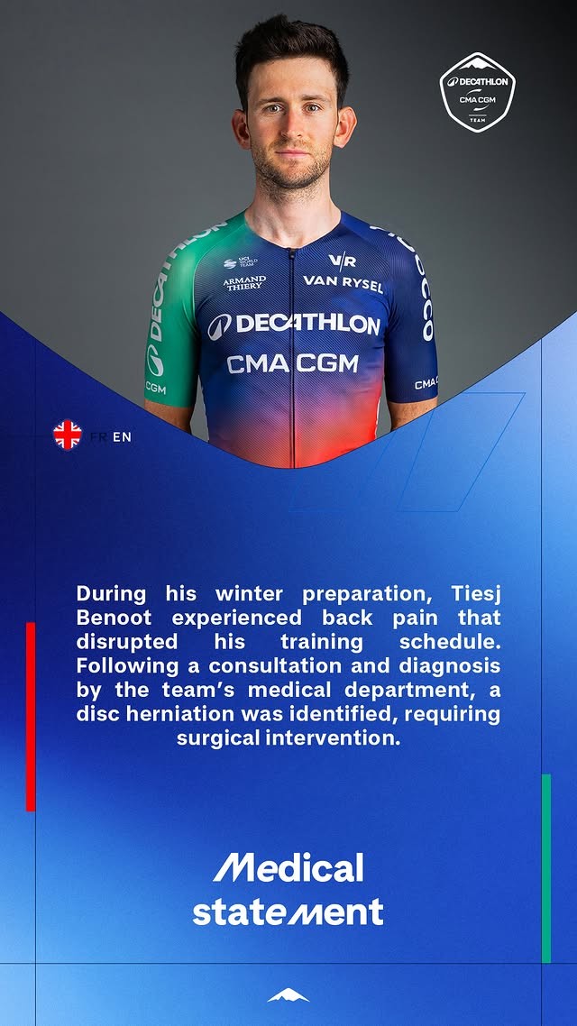 girodociclismo.com.br tiesj benoot passa por cirurgia e esta fora das classicas de primavera image