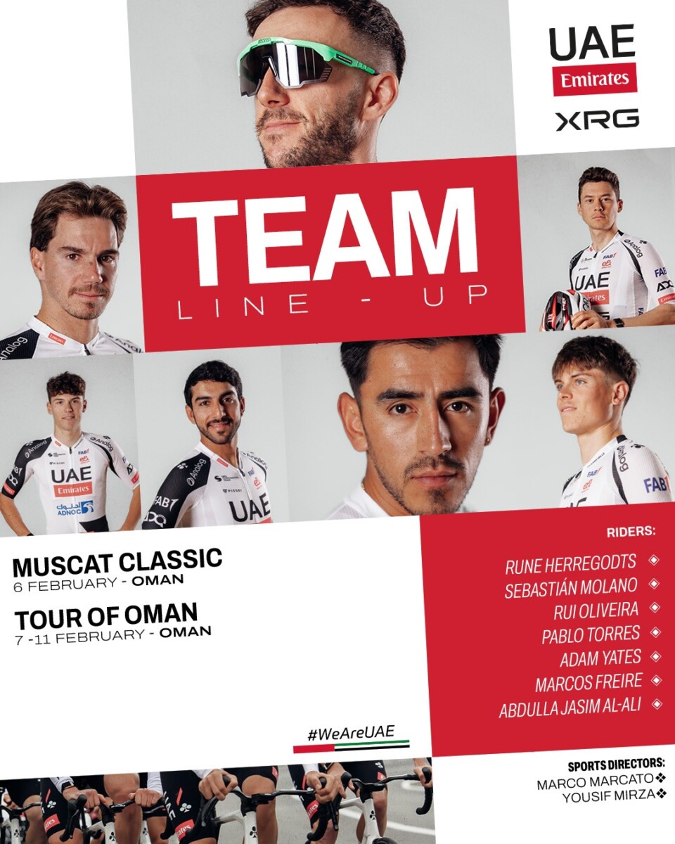 girodociclismo.com.br uae emirates define elenco para o muscat classic e tour de oma adam yates na lideranca com rui oliveira confirmado image