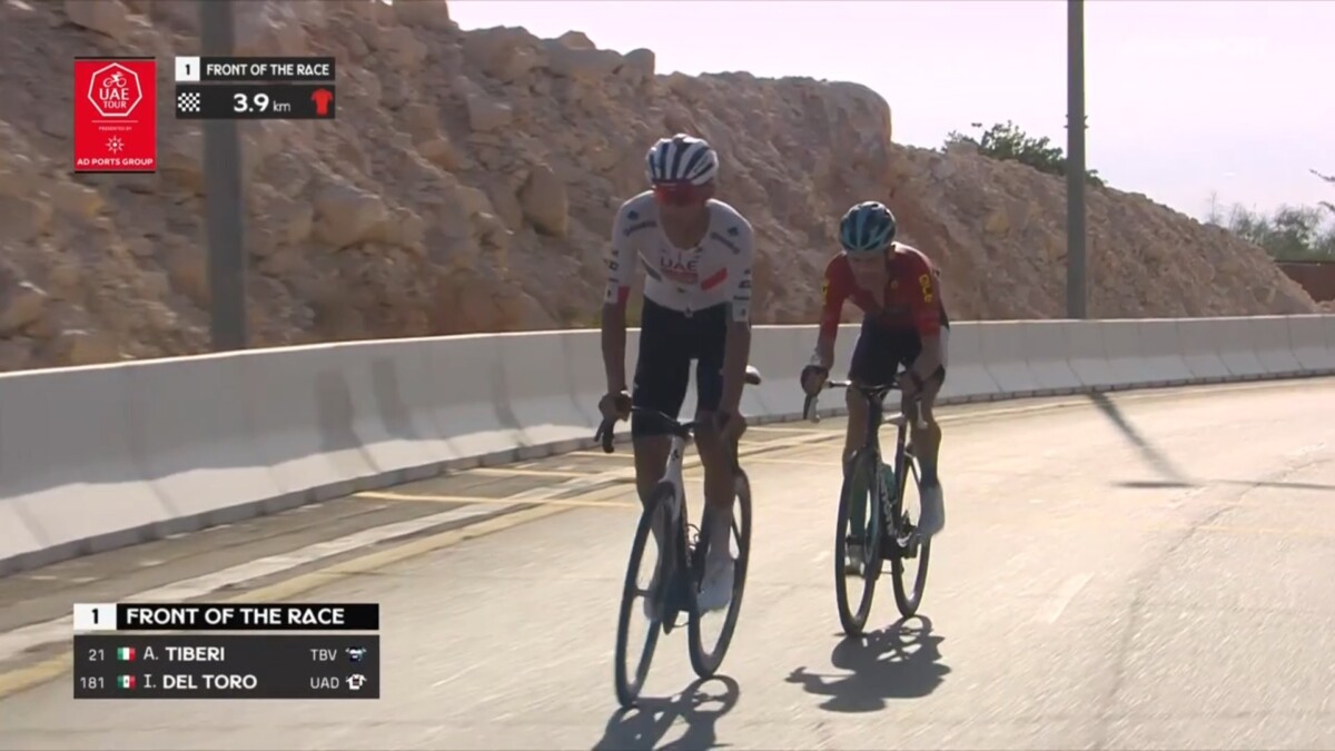 girodociclismo.com.br uae tour 2026 isaac del toro vence 6a etapa e assume lideranca apos duelo com antonio tiberi confira os resultados e a chegada image 2