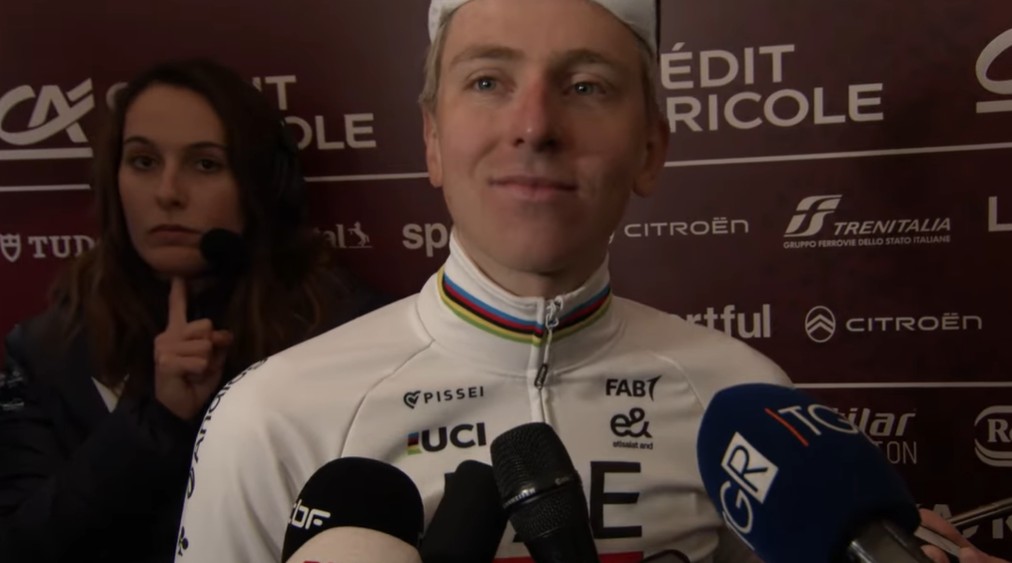 girodociclismo.com.br ataque de longa distancia garante nova vitoria de tadej pogacar na strade bianche image