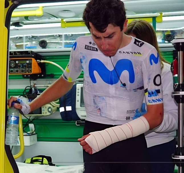 girodociclismo.com.br capitao da movistar desiste da paris nice apos lesao tenho dificuldades com a bicicleta de contrarrelogio image 2