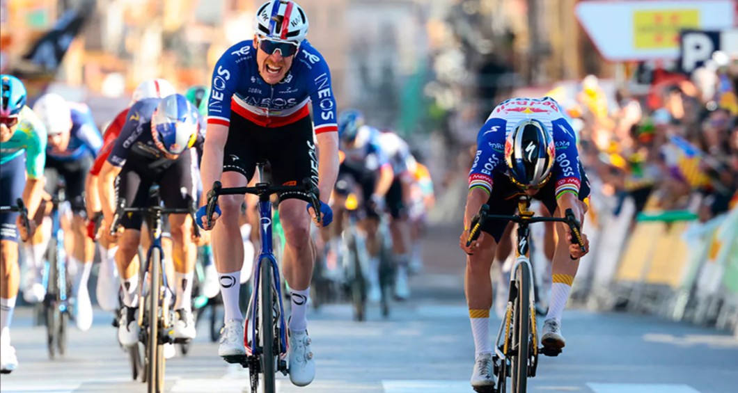 girodociclismo.com.br godon e evenepoel relembram sprint eletrizante na catalunha em clima descontraido image 4