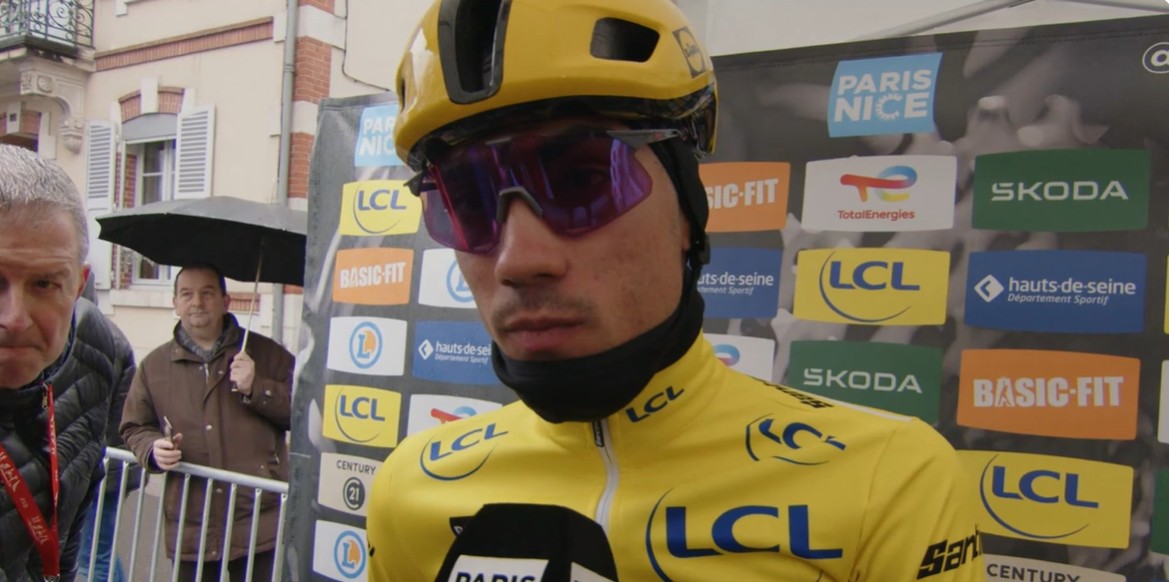 girodociclismo.com.br juan ayuso fala momentos antes da 4a etapa da paris nice sera um final muito dificil veremos diferencas assista o video image