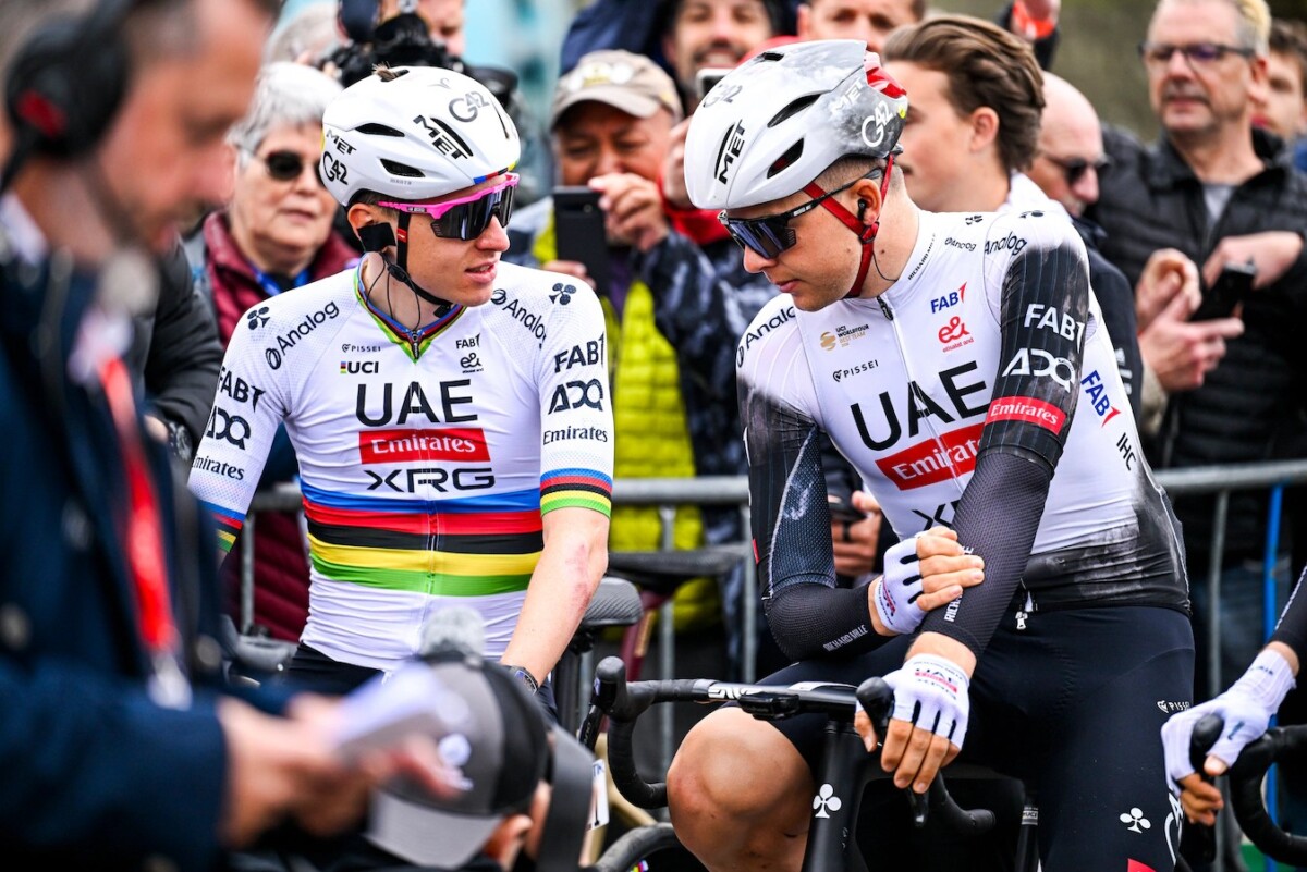 girodociclismo.com.br meu papel e guiar tadej pogacar ate a base da cipressa estrategia da uae emirates para a milan sanremo comeca a ser revelada image 5