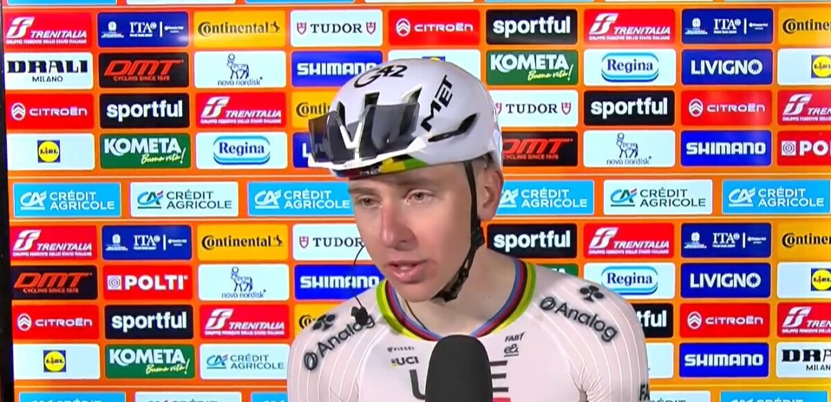 girodociclismo.com.br quando cai pensei que tudo tinha acabado tadej pogacar da detalhes da vitoria historica na milan sanremo assista o video image