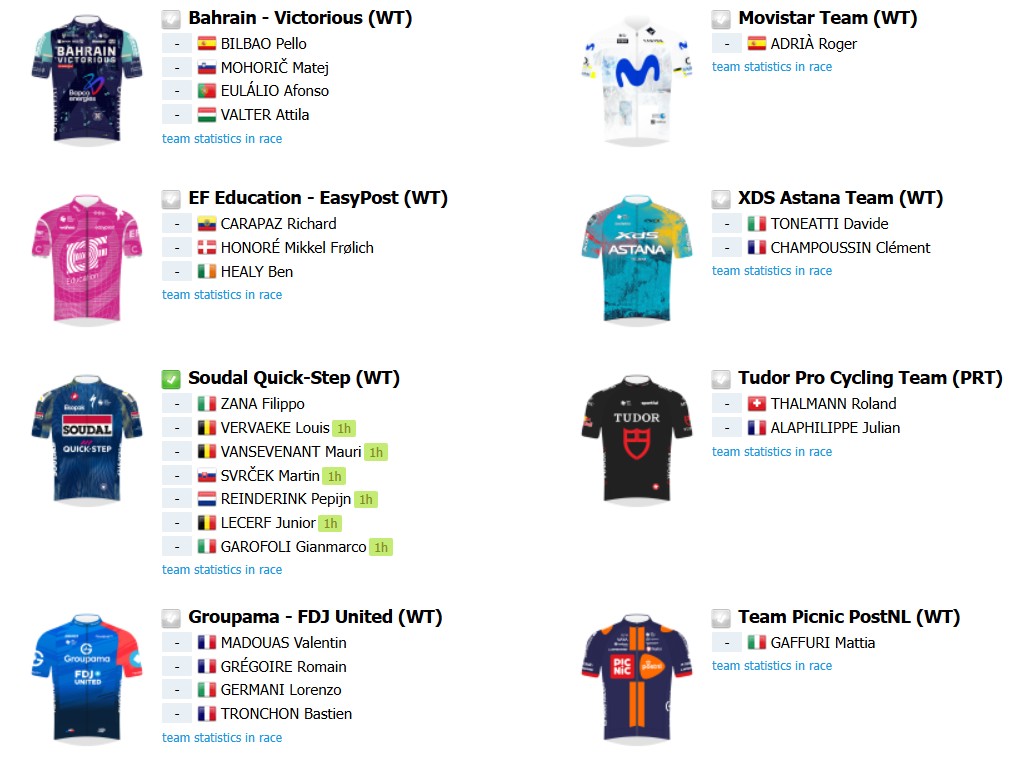 girodociclismo.com.br strade bianche marca a estreia de tadej pogacar na temporada confira o start list provisorio e informacoes da prova image 2