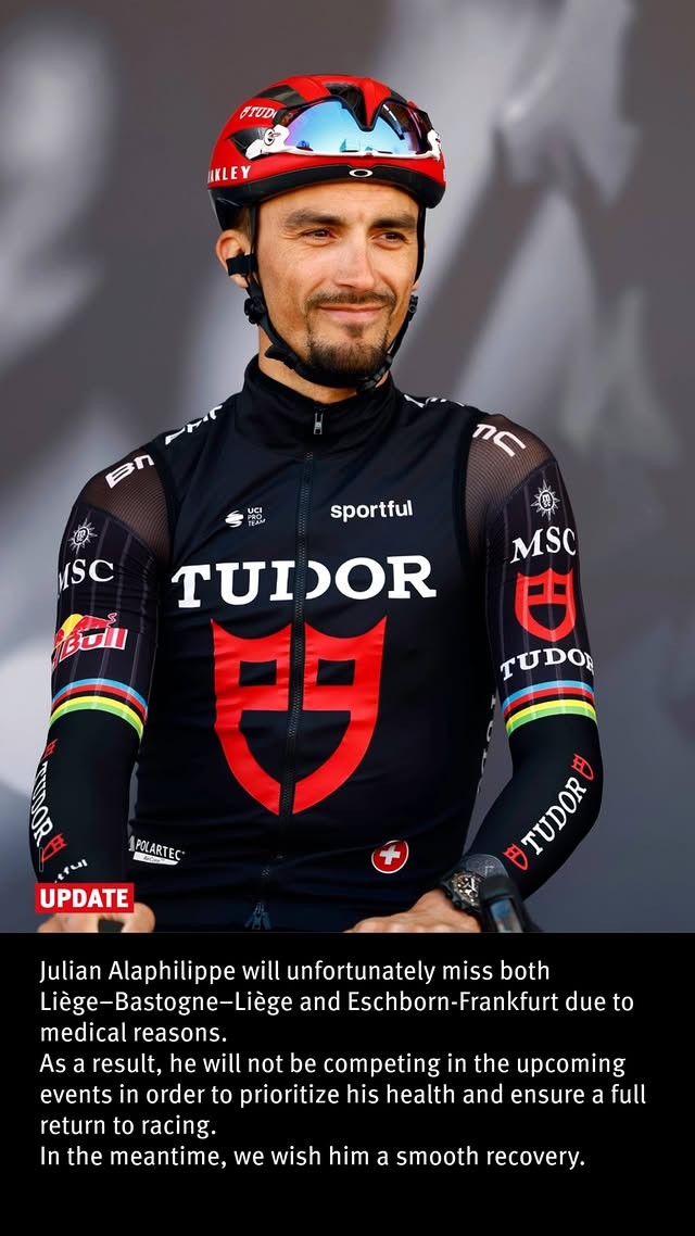 Bicampeão Mundial está fora da Liège-Bastogne-Liège, equipe faz anúncio oficial e revela o substituto 2 girodociclismo.com.br alaphilippe e baixa na liege bastogne liege image