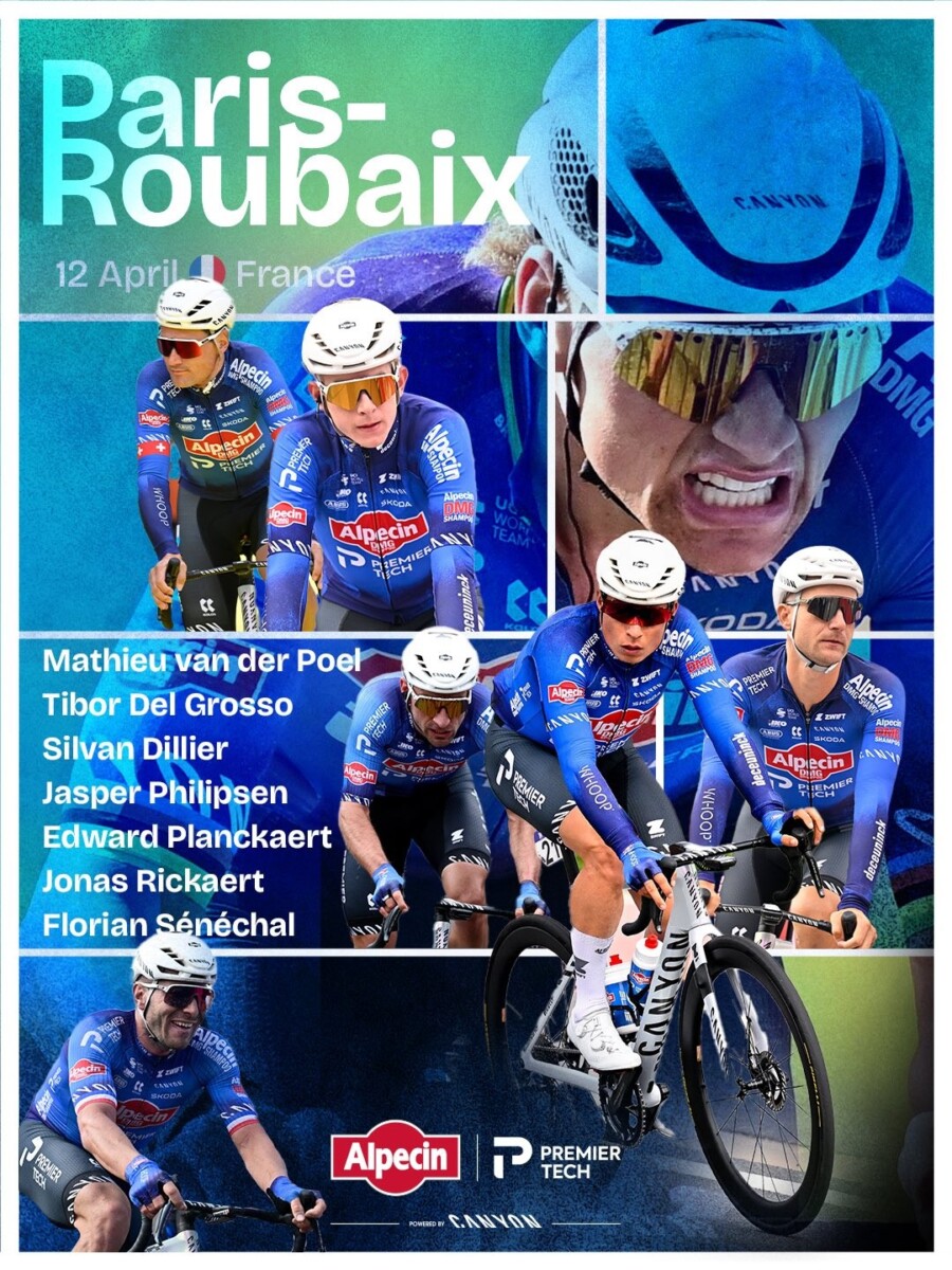 girodociclismo.com.br mathieu van der poel com forte time de apoio na paris roubaix alpecin premier tech revela equipe com uma surpresa image