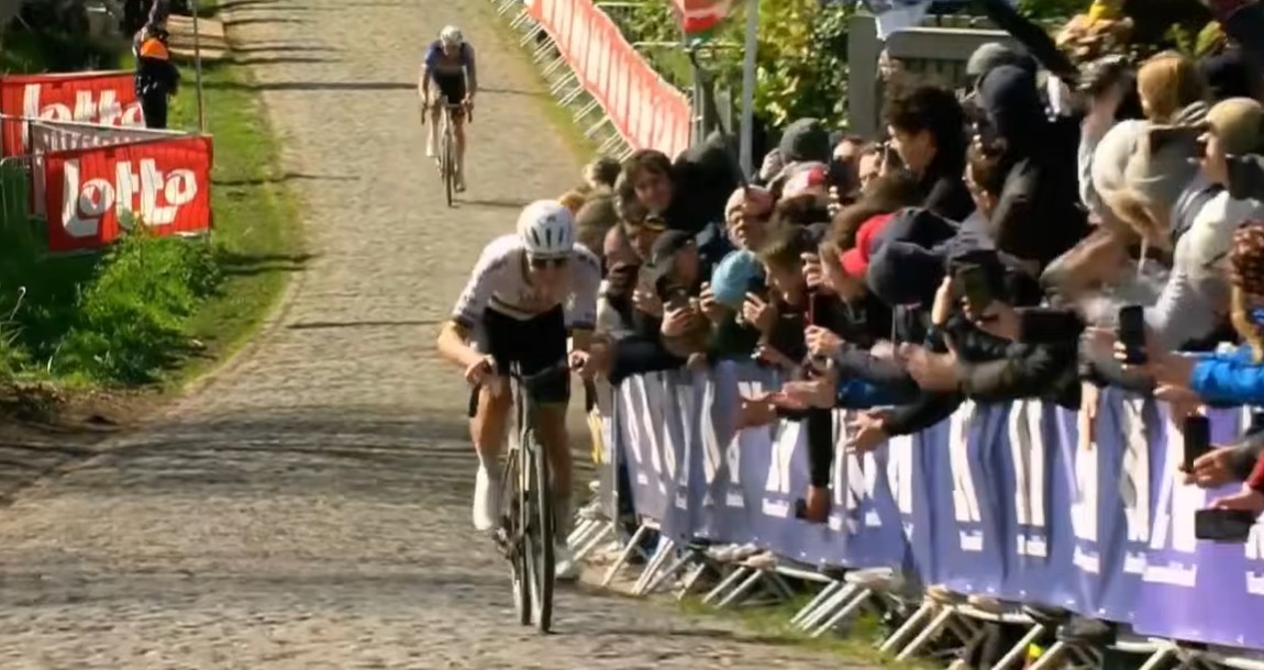 girodociclismo.com.br tadej pogacar faz ataque fulminante deixa mathieu van der poel para tras e dispara rumo a vitoria no tour de flandres image