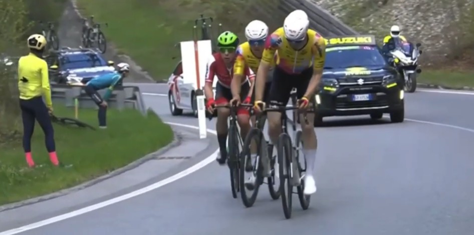 Tommaso Dati bate Tom Pidcock e vence a 1ª etapa do Tour dos Alpes; confira os resultados e a chegada 3 girodociclismo.com.br tour dos alpes image 4