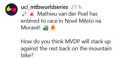 girodociclismo.com.br alpecin desmente informacao da mathieu van der poel nao disputara a etapa de nove mesto da copa do mundo de mtb image