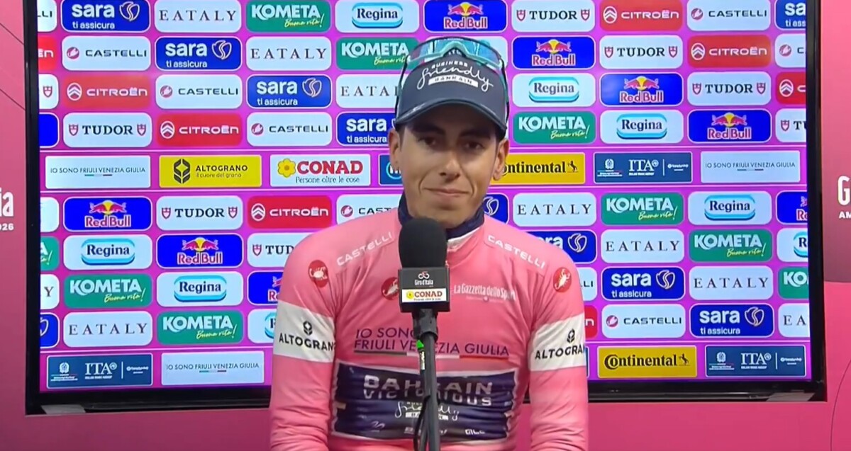 girodociclismo.com.br giro ditalia 2026 afonso eulalio mantem a maglia rosa e aposta em mais um dia de resistencia no giro ditalia 2026 image