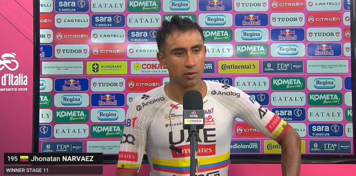 Giro d'Italia 2026: Jhonatan Narváez descreve a vitória "você nunca verá Michael Phelps correndo", assista o vídeo 1 girodociclismo.com.br giro ditalia 2026 image 1