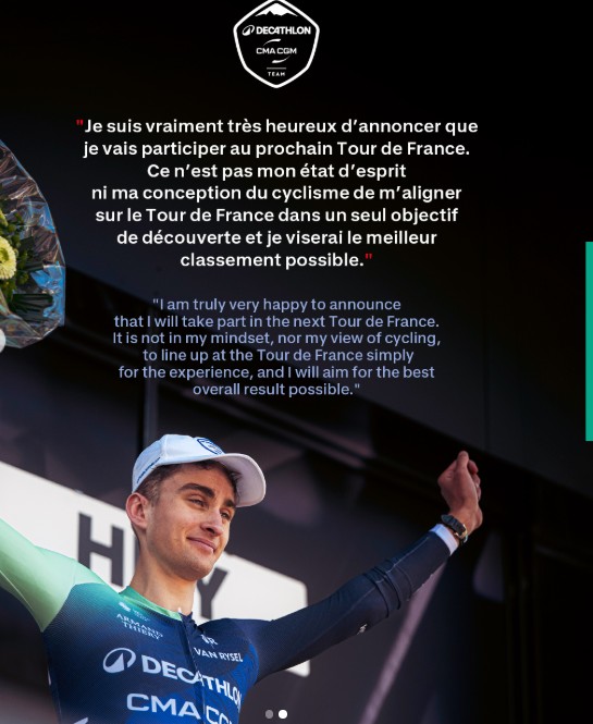 girodociclismo.com.br paul seixas confirma que enfrentara tadej pogacar no tour de france nao apenas para ganhar experiencia confira o anuncio oficial image 2
