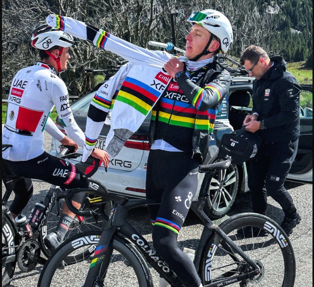 Tadej Pogacar e Isaac del Toro flagrados em icônicas montanhas do Tour de France, assista os vídeos 1 girodociclismo.com.br preparacao distinta rumo ao tour de france image 1