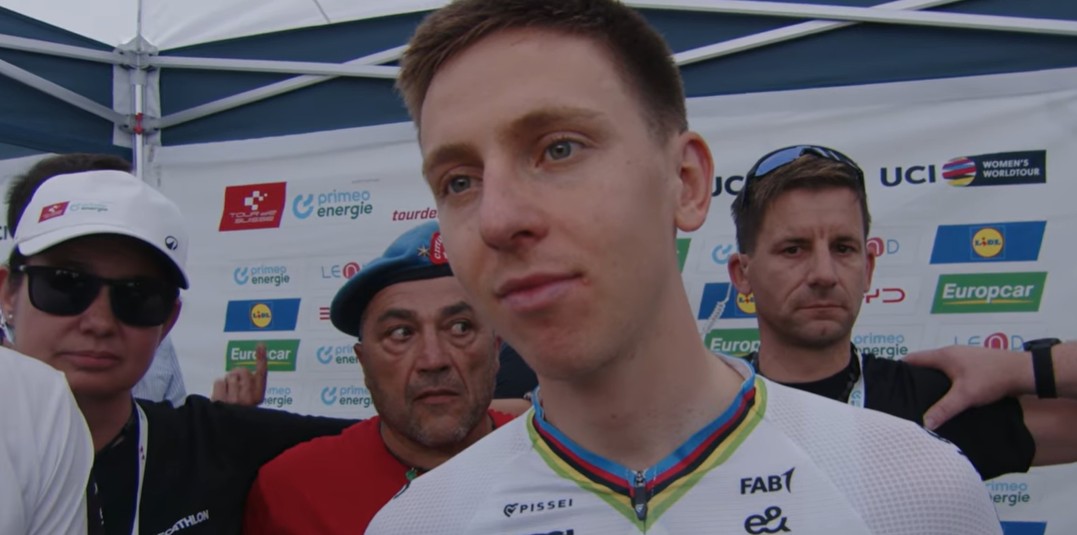 Tadej Pogacar confiante antes do Tour de Suisse "vamos ver se estou pronto para o Tour de France", assista a entrevista 1 girodociclismo.com.br ja testaremos as pernas amanha image