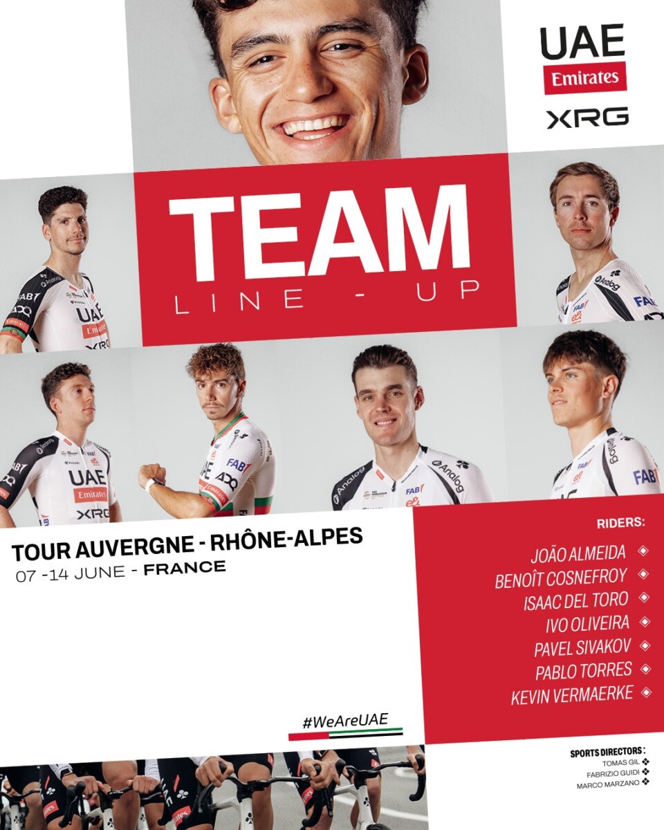 girodociclismo.com.br joao almeida e isaac del toro confirmados no criterium du dauphine uae emirates revela poderosa equipe image