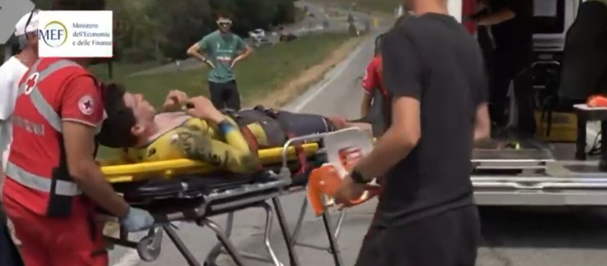 girodociclismo.com.br surgem imagens da grave queda de gregario de jonas vingegaard edoardo affini caiu forte no campeonato italiano de contrarrelogio image 2