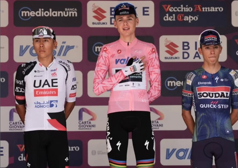 UAE Emirates pode perder um dos seus ciclistas mais promissores, vice-campeão do Giro Next Gen pode deixar a equipe 2 girodociclismo.com.br uae emirates pode perder um dos seus ciclistas mais promissores apos o 2o lugar no giro next gen image