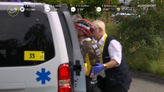 Tour de France 2026: Jonas Vingegaard sofre forte queda e abandona a competição, assista o vídeo 2 girodociclismo.com.br tour de france 2026 jonas vingegaard sofre forte queda e abandona o tour de france 2026 image 2