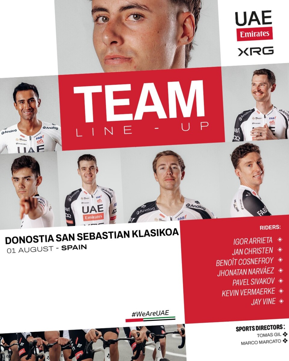girodociclismo.com.br uae emirates anuncia fortes equipes para classicas no pais basco image