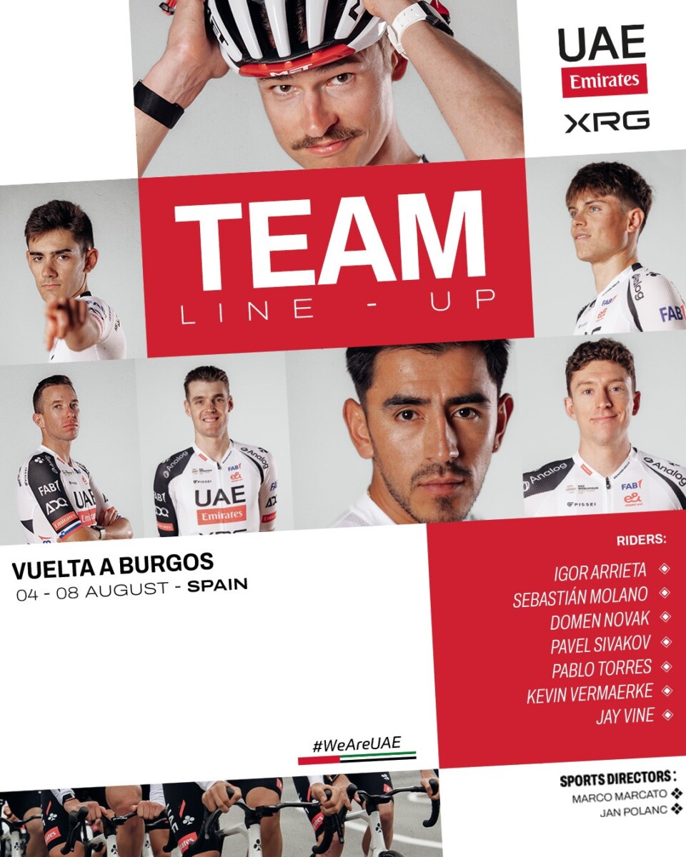 UAE Emirates revela equipes para o Tour de Pologne e Vuelta a Burgos, João Almeida lidera forte time na Polônia 4 girodociclismo.com.br uae emirates revela equipes para o tour de pologne e vuelta a burgos joao almeida lidera forte time na polonia image 2