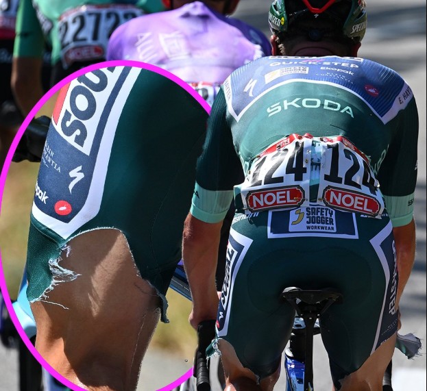 Vuelta a España 2026: Ciclista recorta uniforme durante a etapa e revela motivo inusitado, assista o vídeo 3 girodociclismo.com.br vuelta a espana 2026 ciclista revela motivo inusitado para recortar o uniforme assista o video image 1