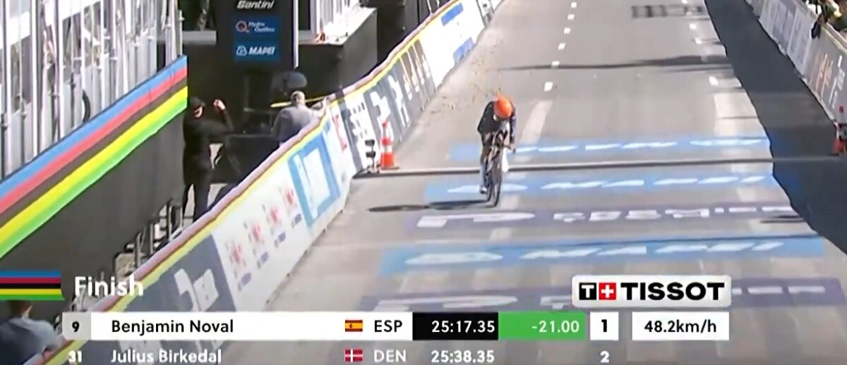 girodociclismo.com.br campeonato mundial de contrarrelogio junior prodigio espanhol benjamin noval e campeao mundial confira os resultados e a chegada image 8