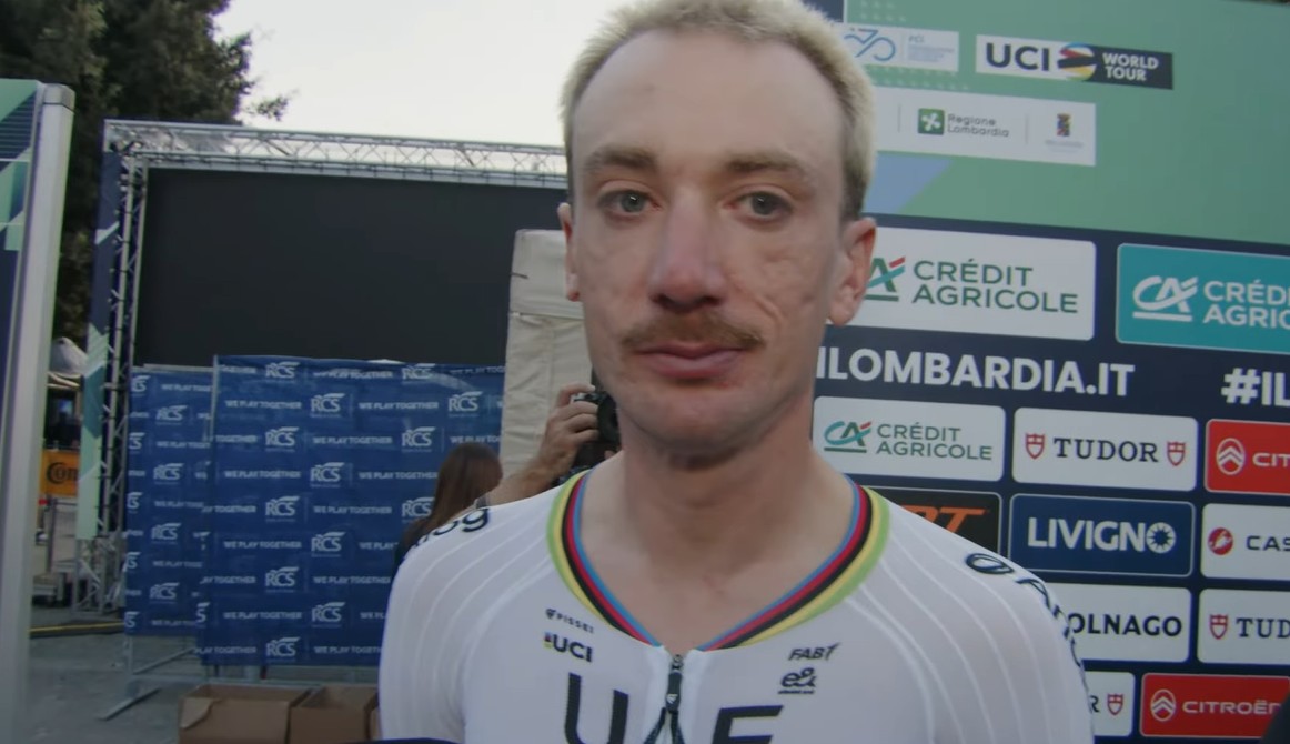 girodociclismo.com.br il lombardia brandon mcnulty revela que isaac del toro sera o lider da uae quanto mais dura a corrida melhor assista o video image