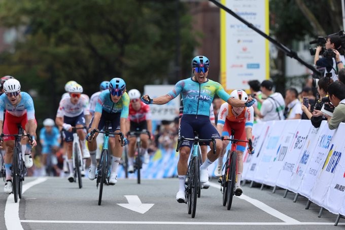 girodociclismo.com.br tour de kyushu 2026 matteo malucelli vence a 1a etapa ivo oliveira e lider da classifficacao de montanha resultados e chegada image