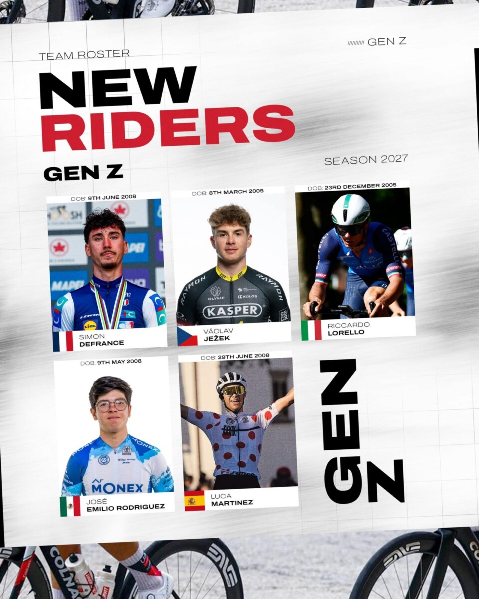 girodociclismo.com.br uae emirates anuncia a contratacao de 5 jovens promessas ciclistas de cinco paises diferentes estarao com a equipe a partir de 2027 image