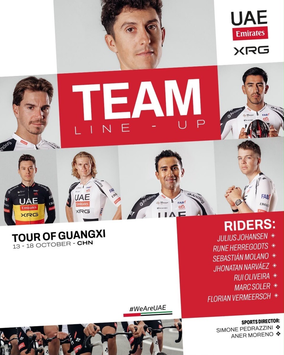 girodociclismo.com.br uae emirates anuncia equipe para o tour de guangxi com o retorno de marc soler image