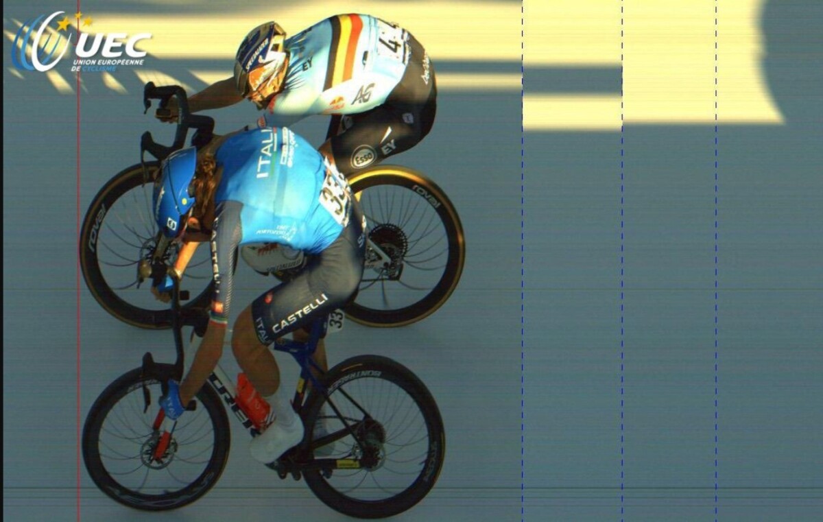 girodociclismo.com.br uniao europeia de ciclismo encerra polemica sobre vitoria de remco evenepoel no europeu sistema registra a chegada 13 000 vezes por segundo image